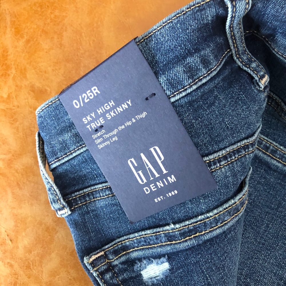 Sky High Skinny Distressed Jeans